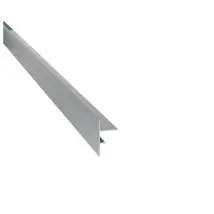 Clipbares Abschlussprofil – Lackiert In Grau-aluminium – 70 Mm