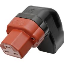 Kalthoff 444004 Warmgeräte-steckverbinder 444 Buchse, Gewinkelt Gesamtpolzahl: 2 + Pe 16 A Schwarz,
