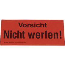 Etichette segnaletiche autoadesive "Vorsicht nicht werfen!" – 145mm x 70mm – 1000 pz per rotolo – RATIOFORM