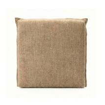 Tête De Lit Tapissée Aggloméré Marron 100x107x7,5cm