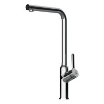 Rubinetto Miscelatore Lavello Cucina Monocomando Serie Bod Con Canna A L Girevole A 360° Cromato