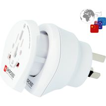 SKROSS Reiseadapter Combo World für Australien und China – Geeignet für Schuko-Steckdosen – 2500 W – 10 A