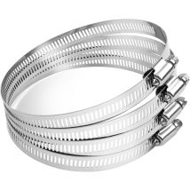 20-teiliges Schlauchschellen-set, Verstellbare Schlauchschellen 40-60 Mm, Edelstahl 304, Metall-schlauchschellen, Für Schläuche, Gasleitungen, 