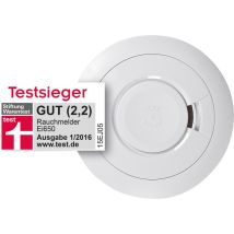 Detector de humo a batería – 10 cm de diámetro – 200 g – Rango de temperatura -10 °C a 50 °C – Vida útil de la batería 1 año