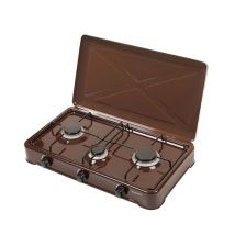 Rav - Anson K-03br Cucina A Gas Regolabile 3 Fuochi Marrone