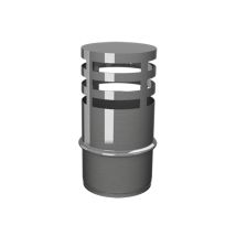 Sombrerete Deflector Dinak SW Pellet 100mm – Acero Inoxidable AISI 316L – Terminal de chimenea antilluvia y antiviento