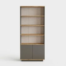 Librería Moderna Con Puertas Y Estantes Salón Vedan