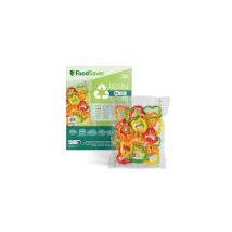 Fsbe3202x-01-26 Sacchetti Termosigillabili 100% Riciclabili Per Macchina Sottovuoto Alimenti, Lavabili, Resistenti Alle Forature/strappi, Senza Bpa, 