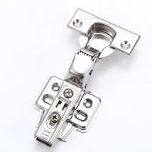 Abcrital - Set Of 2 Slow Close Kitchen Cupboard Door Hinges, With Integrated Soft Close Mechanism (easy To Install + Removable)