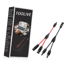 Komiro - Y Branch Parallel Connector Mmf And Ffm Solar Branch Adapter 1 Pair Y Photovoltaic Connector Solar Panel Cables Distributor Socket