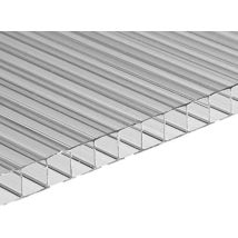 Ezooza - Polycarbonat Stegplatte 6 Mm 100x100cm Klar Uv-geschützt Von