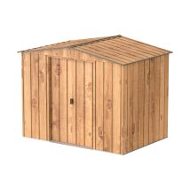 Duramax Top 8 X 6 Ripostiglio, Senza Manutenzione E Resistente Alle Intemperie, Capanno Da Giardino, Venatura Del Legno E Marrone