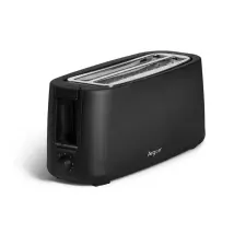 Tostadora Larga Doble Negra 1400 W 14,4 X 38 X 17,2