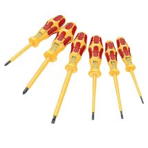 Wera - 051575 6 Piece Kraftform Vde Insulated Screwdriver Set Slotted & Phillips