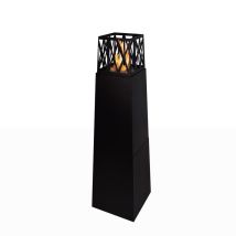 Divina Fire - Bioethanol-gartenkamin Für Den Außenbereich Vulcano Nero 40x40x145