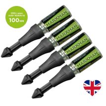 Marxman - Deep Hole Chalk Marking Pen X4 Black Deep Marking Tool Over 45mm 1blk