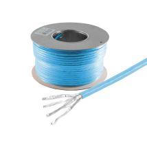 S-impuls Cat.8 Verlegekabel S/ftp Lszh Blau 100m