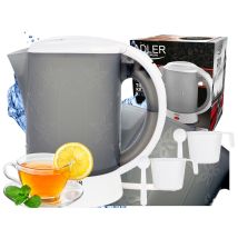 Ad-1268 Bollitore Elettrico Compatto, 2 Tazze Regalo, 0,6 L, 600w, Bpa Free - Adler