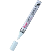 Pentel Ölmarker, Aluminiumgehäuse, Mmp10-w, Rund, Weiß