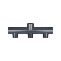 Collecteur à coller – 900001 – Collecteur PVC piscine 3 sorties / 1 entrée – Matières : PVC pression, Configuration raccord : 50 mm mâle/femelle – 