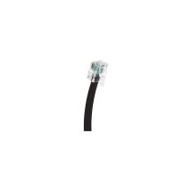 Gigamedia Corj12mm10m Rj12 6p6c Utp Flat Cable, 10 Meters - Black