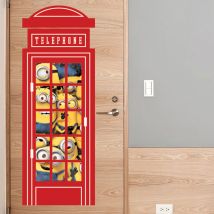 Sticker enfant – Les Minions – Autocollants géants repositionnables – 137 cm x 49 cm