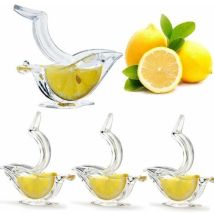 Xvx 4 Spremiagrumi Individuale, Spremiagrumi Manuale, Spremiagrumi A Clip In Acrilico, Spremiagrumi Manuale Per Frutta E Casa, Cucina, Bar, Gadget, 