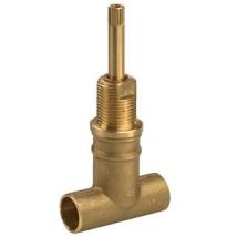 Válvula de control empotrar UNICAP – Latón de alta calidad – Presión máxima 16 bar – Temperatura hasta 90 oC – Medidas 15, 18 y 22 mm