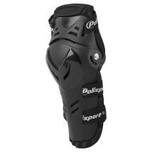 Ginocchiere Devil Con Cerniera, Polisport, Nere