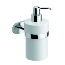 Dispensador De Jabón Líquido De Pared Manual De Cerámica Y Metal Mod. Louise