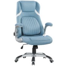 Vinsetto - Fabric Office Desk Chair W/ Adjustable Height Tilt Function Blue