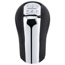 Pommeau De Levier De Vitesse, Tête De Pommeau De Levier De Vitesse De Voiture À 5 Vitesses Noir + Argent Pour Verso Avensis Yaris/vitz