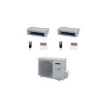 Aermec Climatizzatore Dual Split Canalizzato Mpg/d 9+9 Con Mpg420 R-32 Inverter Comando Incluso Classe A++