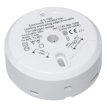 Trasformatore Alogeno Transmedia Lt5-3l, 230/12v/35-105w, Protezione Da Sovraccarico, Fusibile Di Temperatura De, Non Rimovibile, Ø 85 X 22 Mm