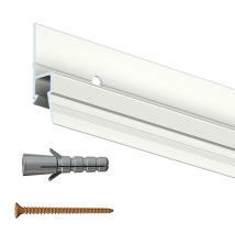 Arti Teq - Cimaise Deco Rail 200 Cm + Vis & Chevilles Multimatériaux - Cimaise Tableau Arti