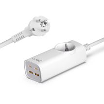 Cargador Universal Multipuerto Cool 65w (regleta 5 Puertos) Blanco