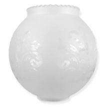 Ltde - Lampenschirm Aus Mattem Kugelglas Mit Zwei Mündungen Von 14 Cm Mündung Von 4 Cm