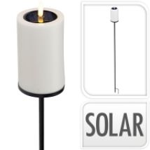 Lampada Progarden Solar Torch Light Led Bianco Caldo 50 Cm