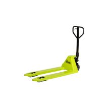Transpaleta GS 25 – Capacidad de carga 2500 kg – Centro de gravedad 600 mm – Ruedas de maniobra poliuretano – Ruedas de carga nailon