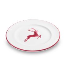 Gmundner Keramik - Gmundner Cerámica Bordeauxr. Ciervo, Plato De Postre Gourmet (ø 22cm)