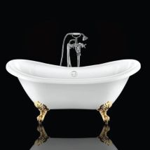 Bañera Con Patas Darlington 175 Cm Patas Águila Doradas