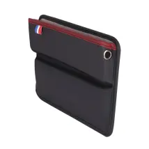 Accessoires De Rangement Universels Pour Console Centrale Et Siège Avant En Similicuir (noir Et Rouge)
