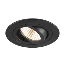 Spot Encastré New Tria 75 Intérieur Rond Orientable Noir Led 83w - Slv - 1007402