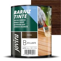 Jovira Pinturas Vernice Colorata A Base D'Acqua, Finitura Lucida. Speciale Per La Colorazione E La Verniciatura Del Legno. (750 Millilitri, Noce). E-