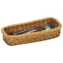 Panier À Couverts, Récipient De Service, Brun, 28 X 11,5 Cm, Kesper