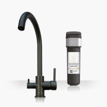 Intu Flair Gunmetal 3-1 Cold Swan Filtered Water Tap & Pro Filter