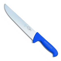 Cuchillo De Carnicero Recto De 23 Cm, Color Azul, Con Mango Ergonómico Ergogrip.