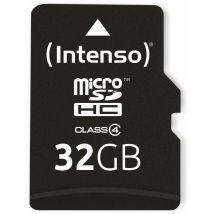MicroSDHC Karte 32 GB Klasse 4 – SD-Adapter – Intenso