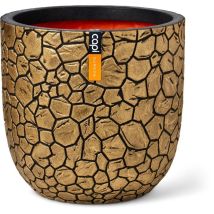 Blumentopf - Capi Europe - Ton Nl - 35 X 34 Cm - Schwarz/gold