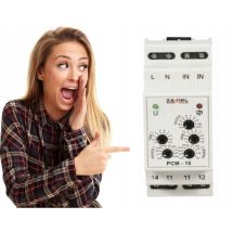 Zamel Relais Temporel Pcm-10 - 230v Ac - Compact - 10 Modes De Fonctionnement - Haute Précision